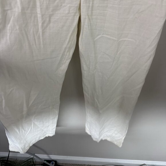 Hurley Off White Wide Leg Jumpsuit XS NWT Boho Beach Lightweight Summer Flowy - Picture 4 of 11